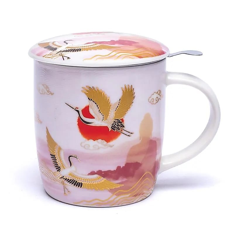 Tasse à thé mug infuseur fleur de vie - La Tortue de Jade