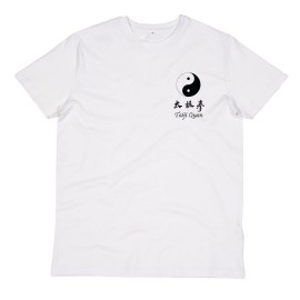 Tee-shirt blanc coton bio Taiji quan
