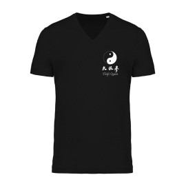 Tee-shirt noir coton bio Taiji quan